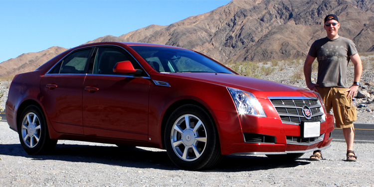 Mark Campbell and the Cadillac CTS in Death Valley